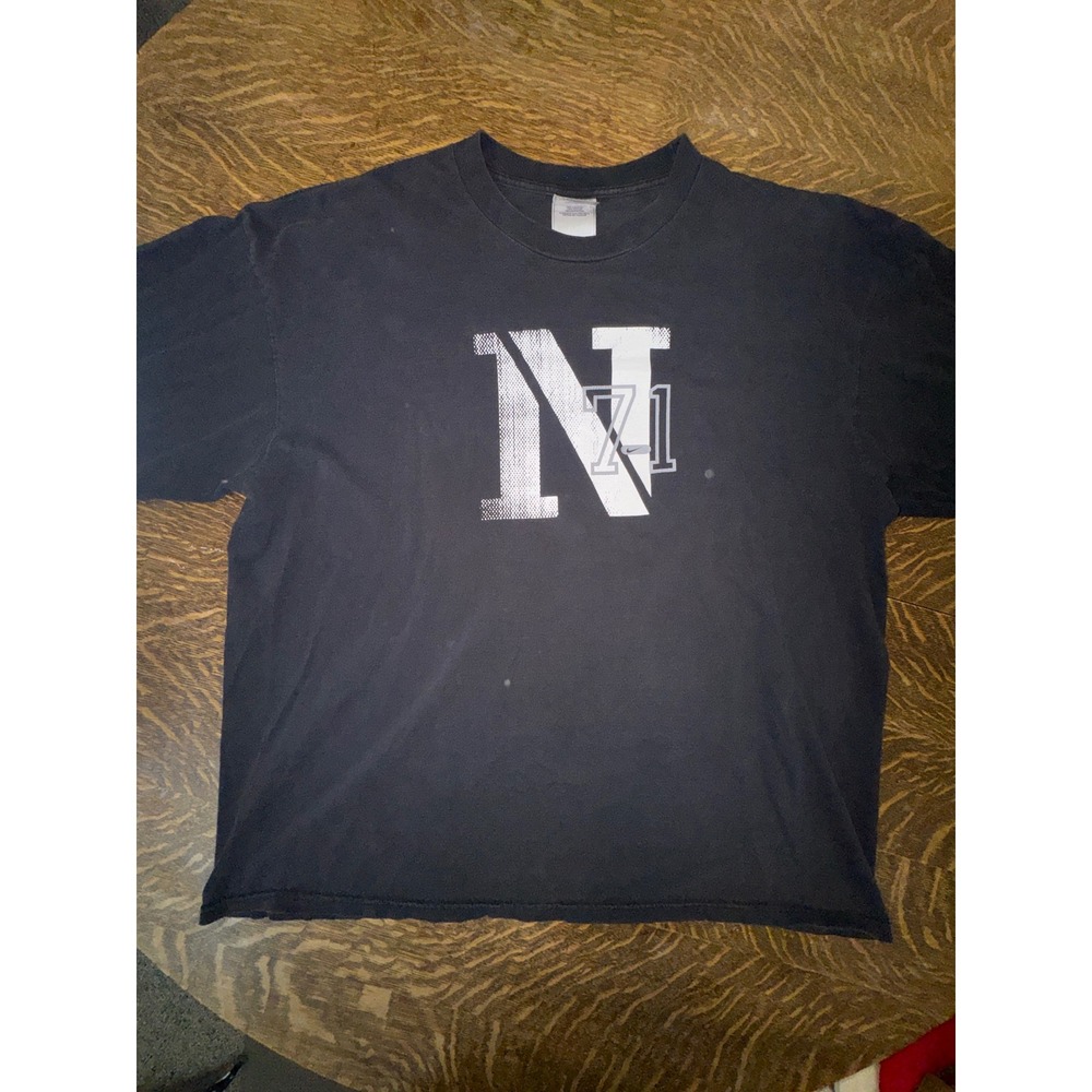 Vintage Y2K Nike N 71 Property of Nike Equip Rm Long Sleeve Tee Faded Black XL